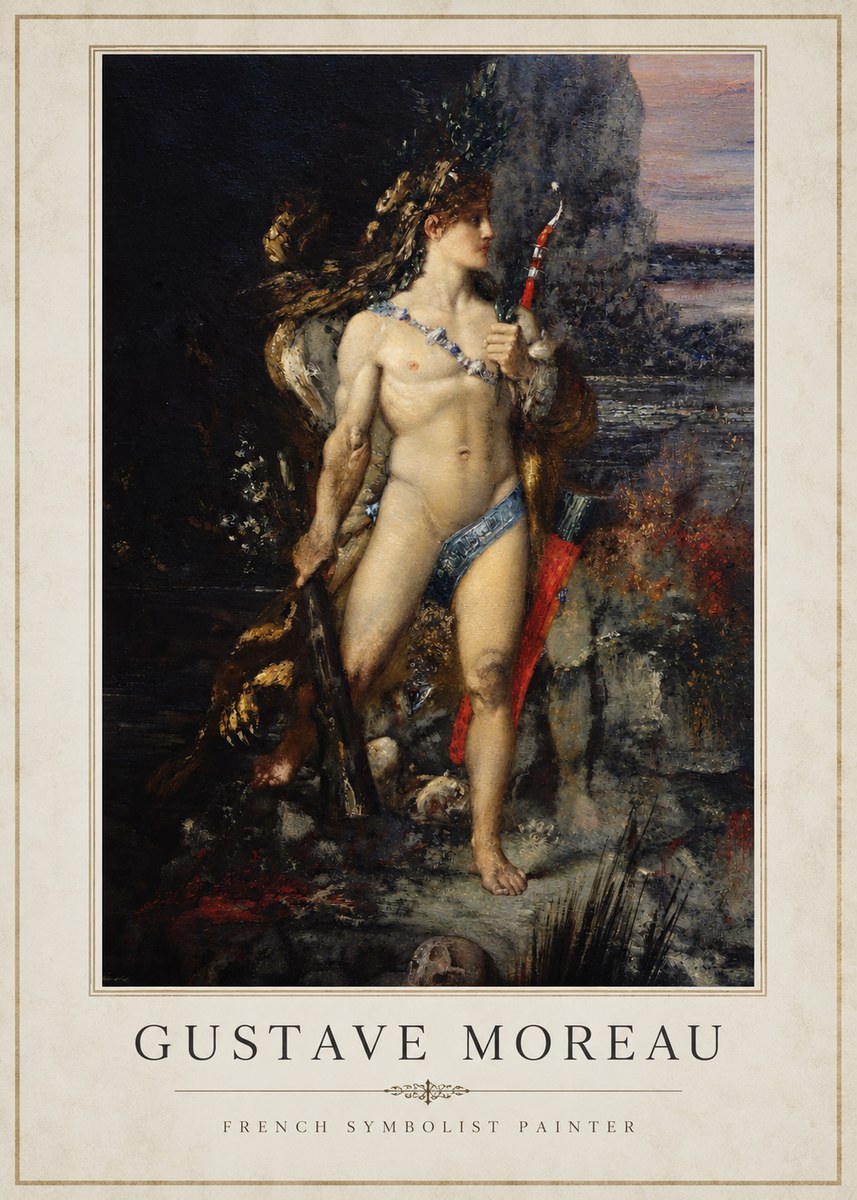 Gustave Moreau Saint Sebastian I No2 - Plakat