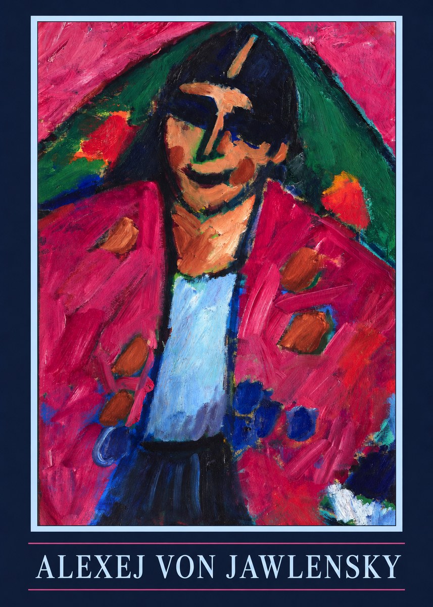 Alexej von Jawlensky Head of a Man No4 - Plakat