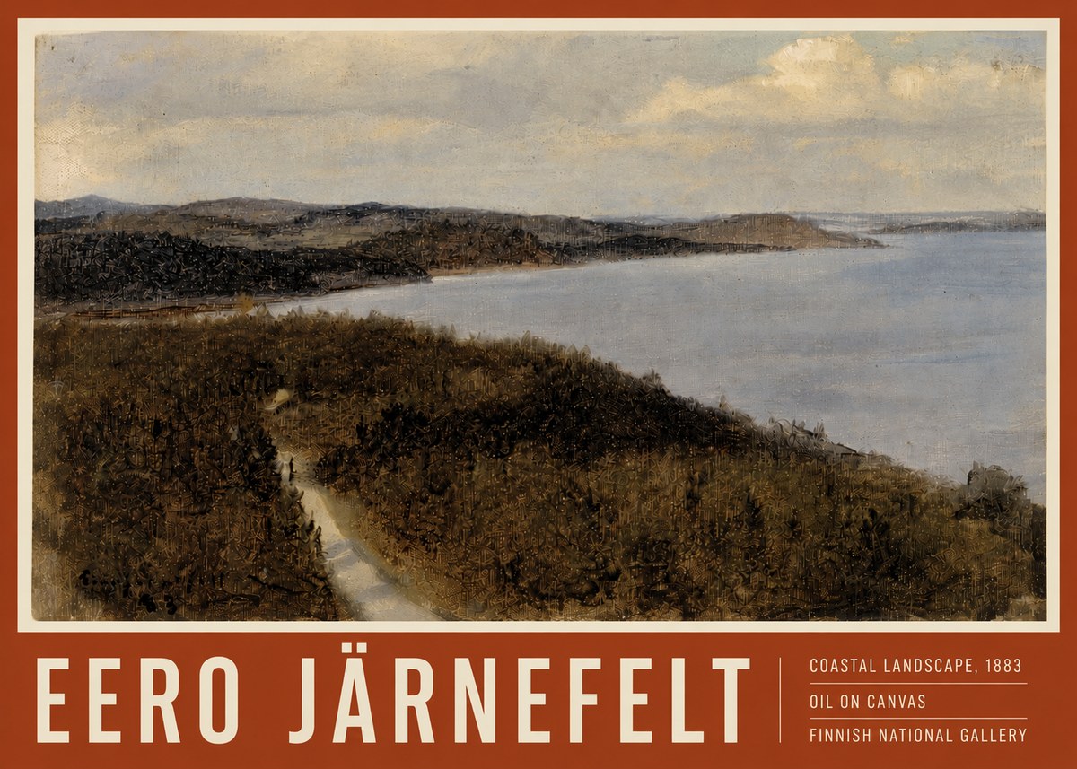 Eero Järnefelt Coastal Landscape, 1883 No4 - Plakat