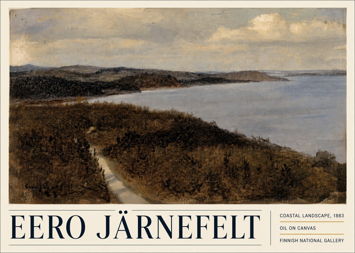 Eero Järnefelt Coastal Landscape, 1883 No5 - Plakat