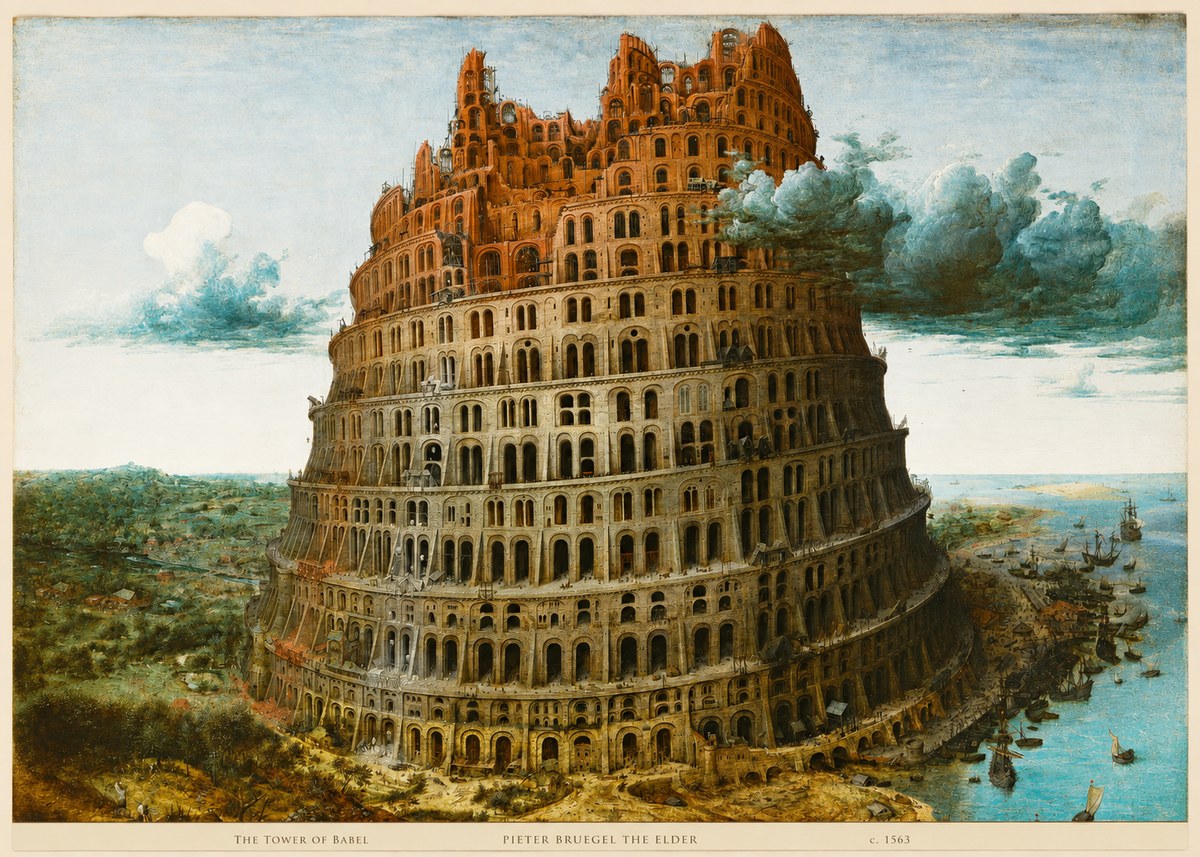 Pieter Bruegel The Tower of Babel III No6 - Plakat