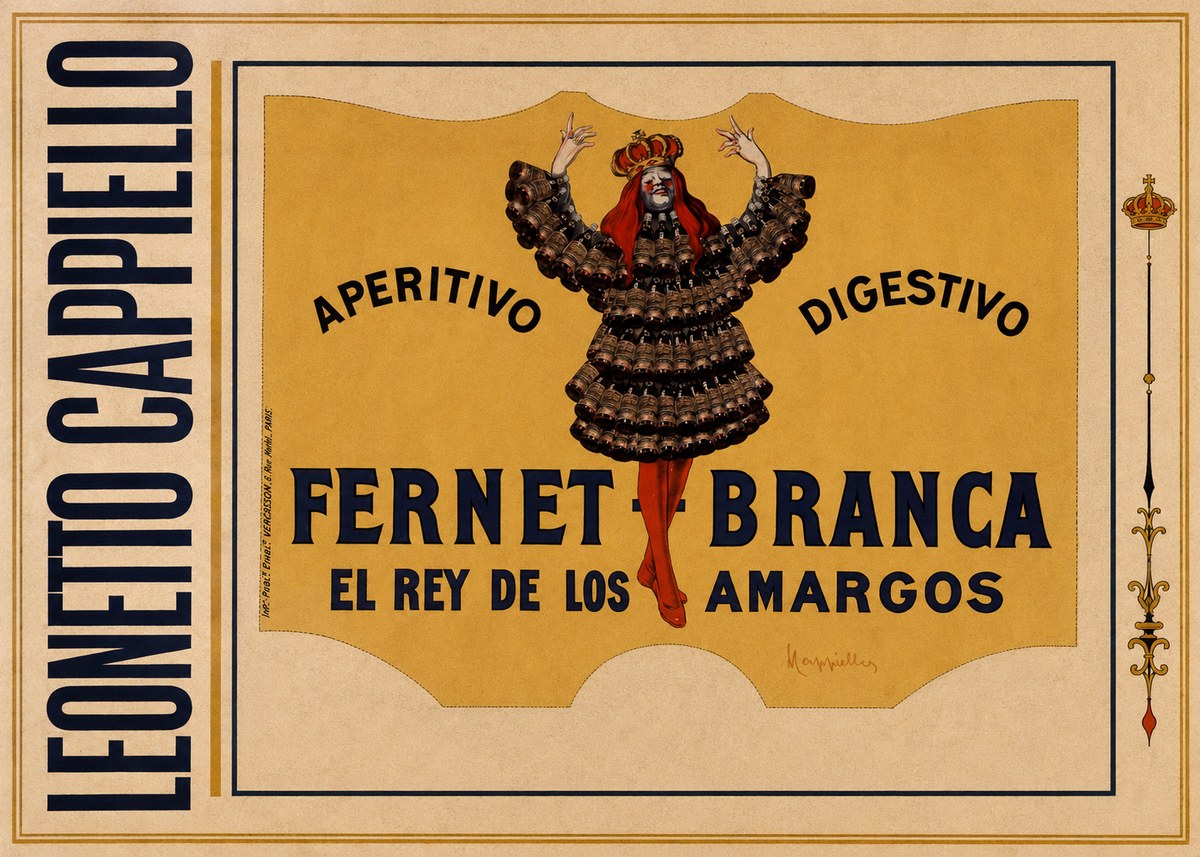 Leonetto Cappiello Fernet Branca No3 - Plakat