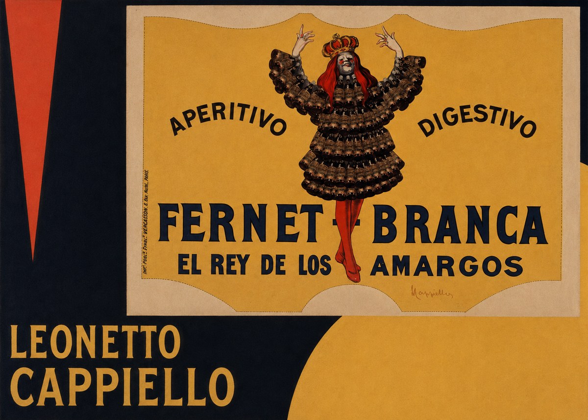 Leonetto Cappiello Fernet Branca No5 - Plakat