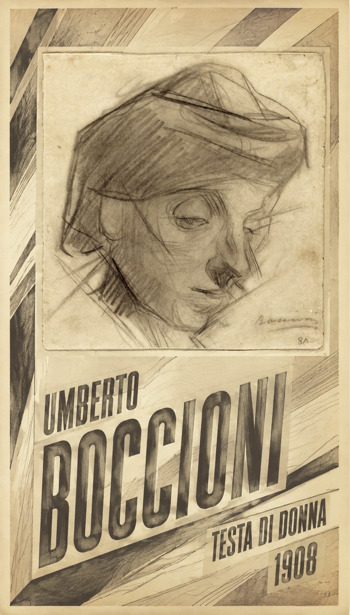 Umberto Boccioni Testa Di Donna No5 - Plakat