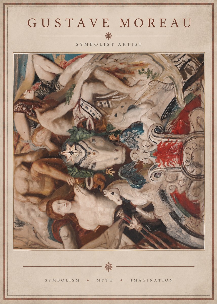 Gustave Moreau Mythological Composition No4 - Plakat