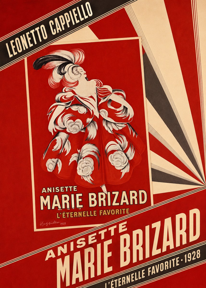 Leonetto Cappiello Anisette Marie Brizard - L'éternelle Favorite No6 - Plakat