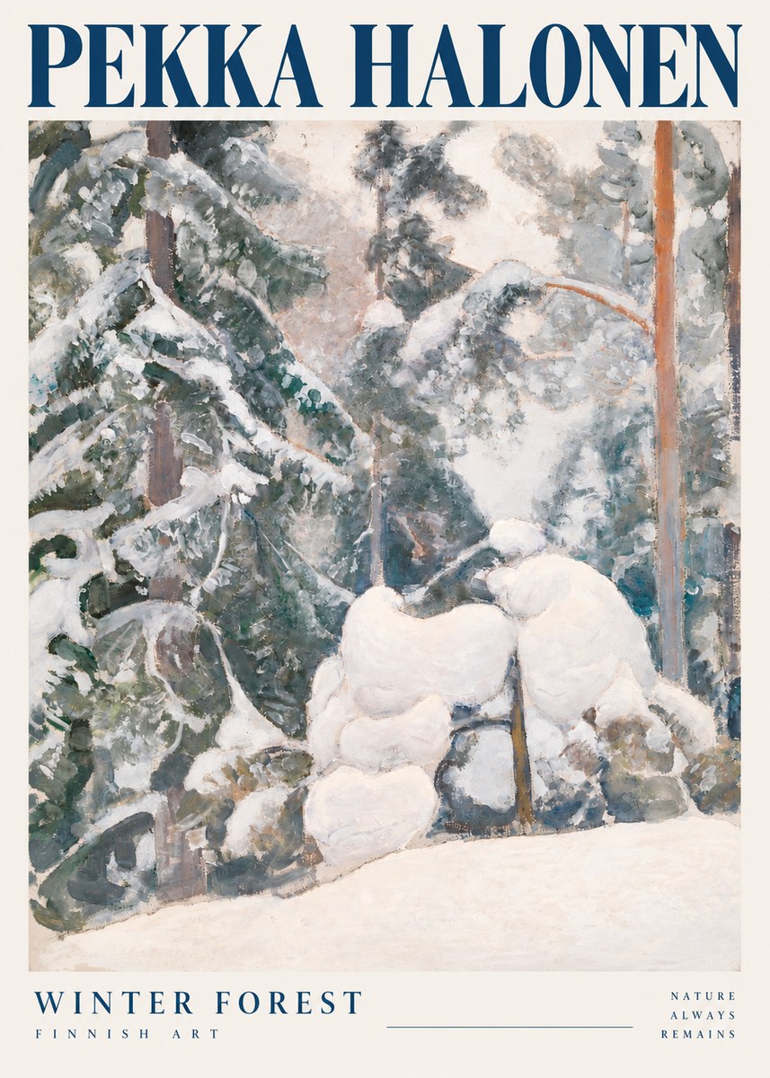 Pekka Halonen Winter Forest II No6 - Plakat