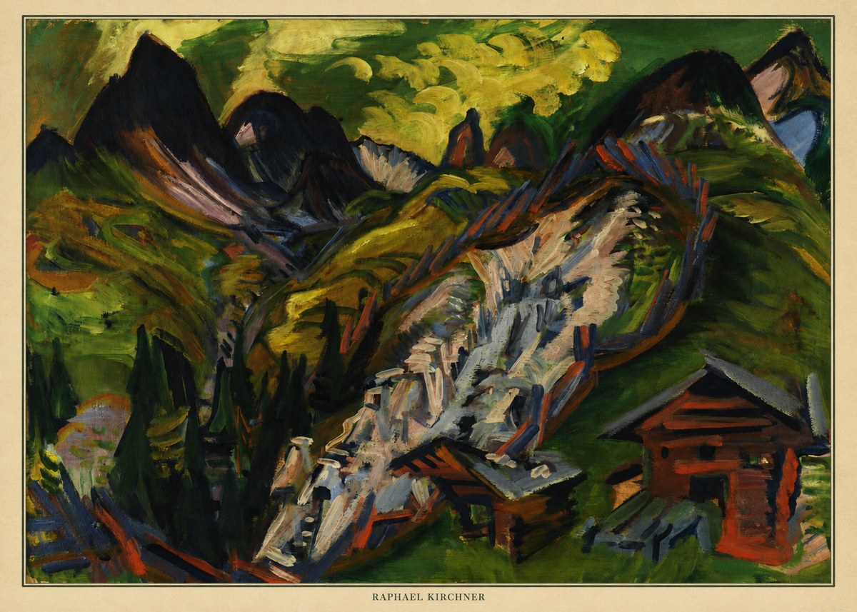 Raphael Kirchner Mountain Landscape I No6 - Plakat