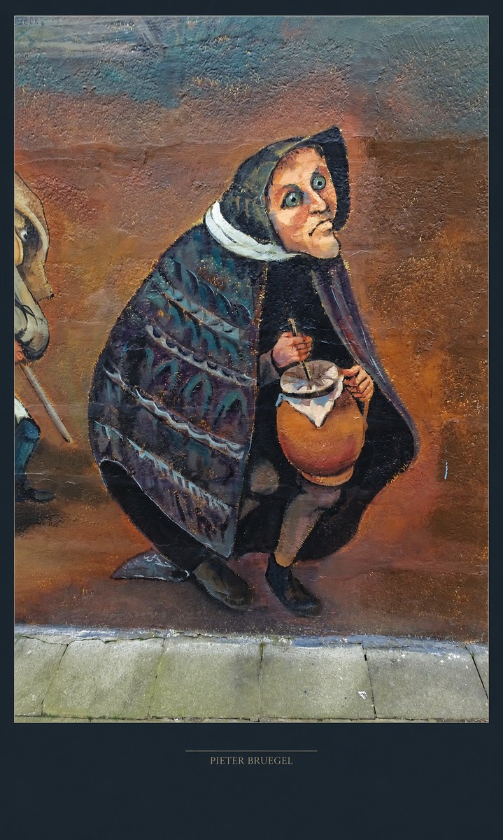 Pieter Bruegel The Beggar Woman with Jug No4 - Plakat