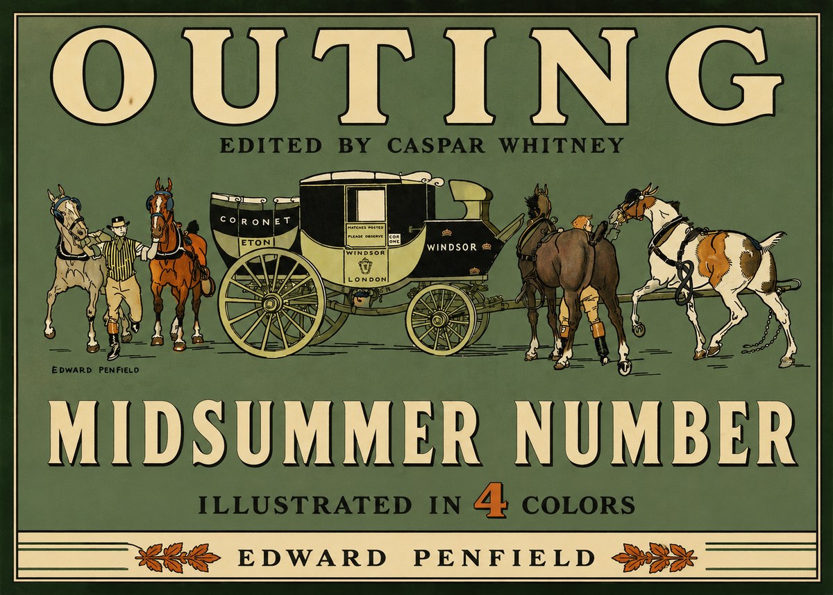 Edward Penfield Outing - Midsummer Number No3 - Plakat