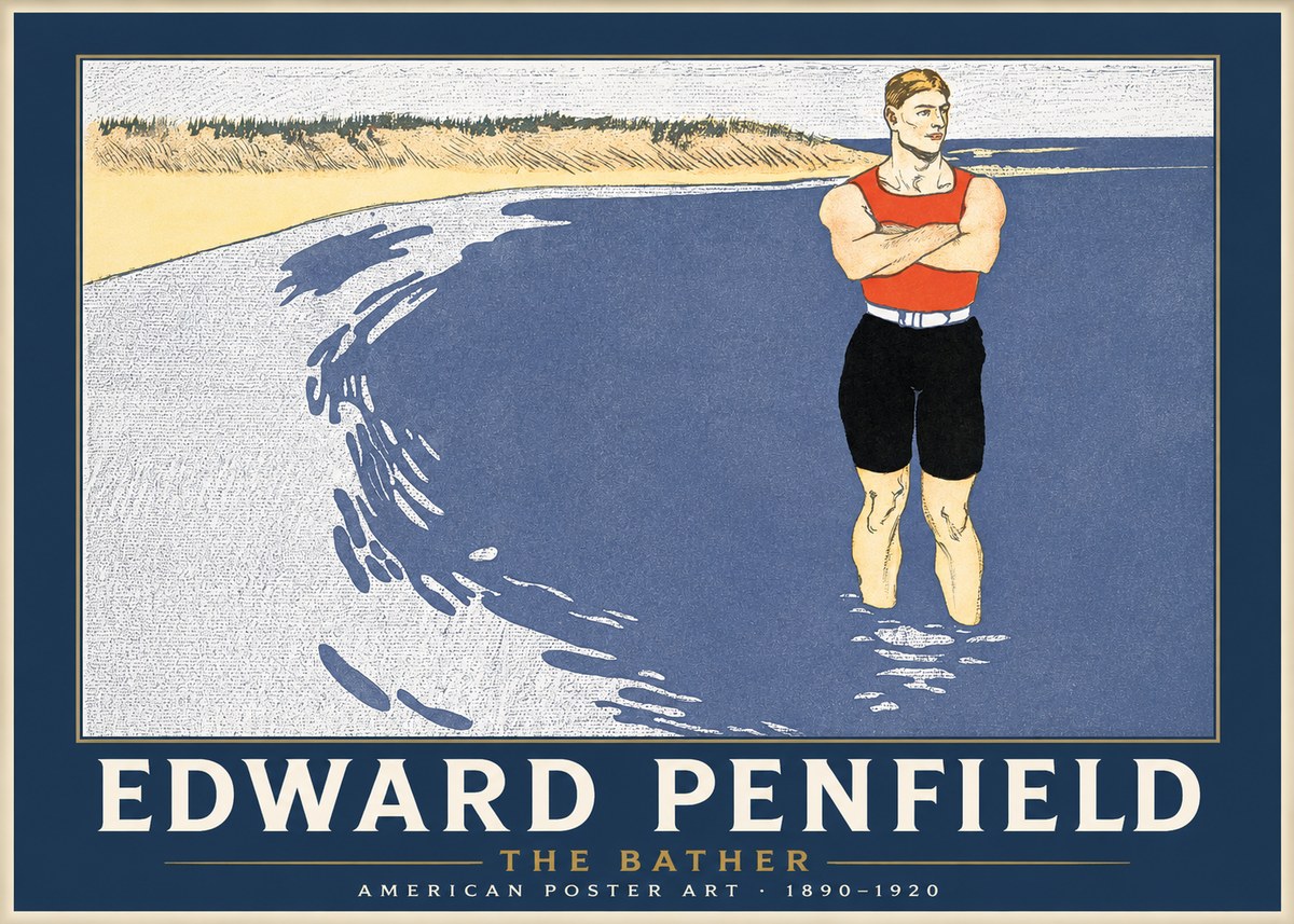 Edward Penfield The Bather No1 - Plakat