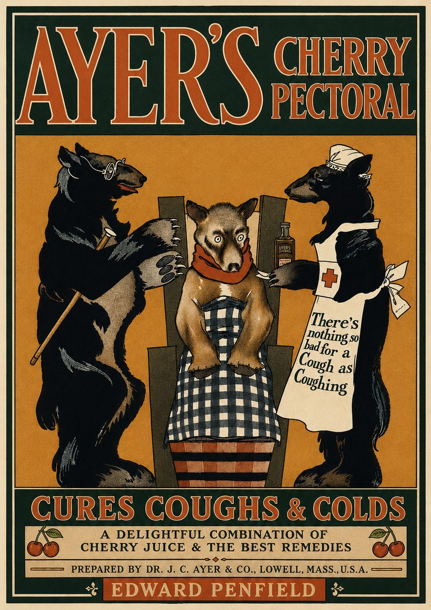 Edward Penfield Ayer's Cherry Pectoral No4 - Plakat