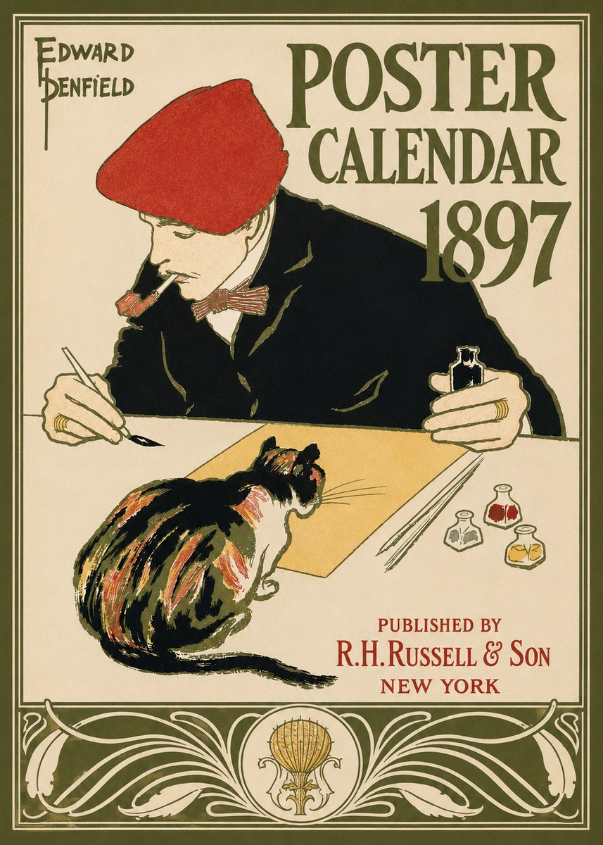 Edward Penfield Poster Calendar 1897 No3 - Plakat