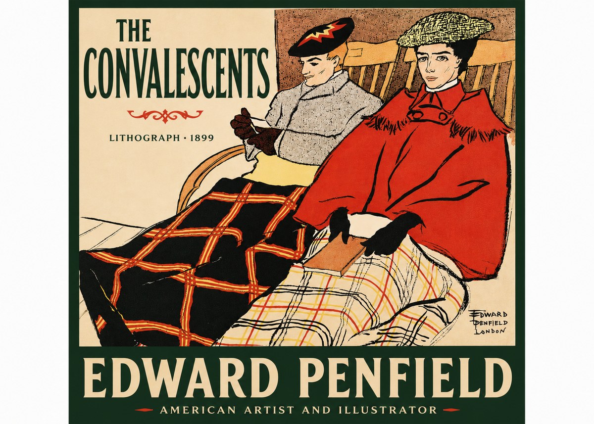 Edward Penfield The Convalescents No4 - Plakat
