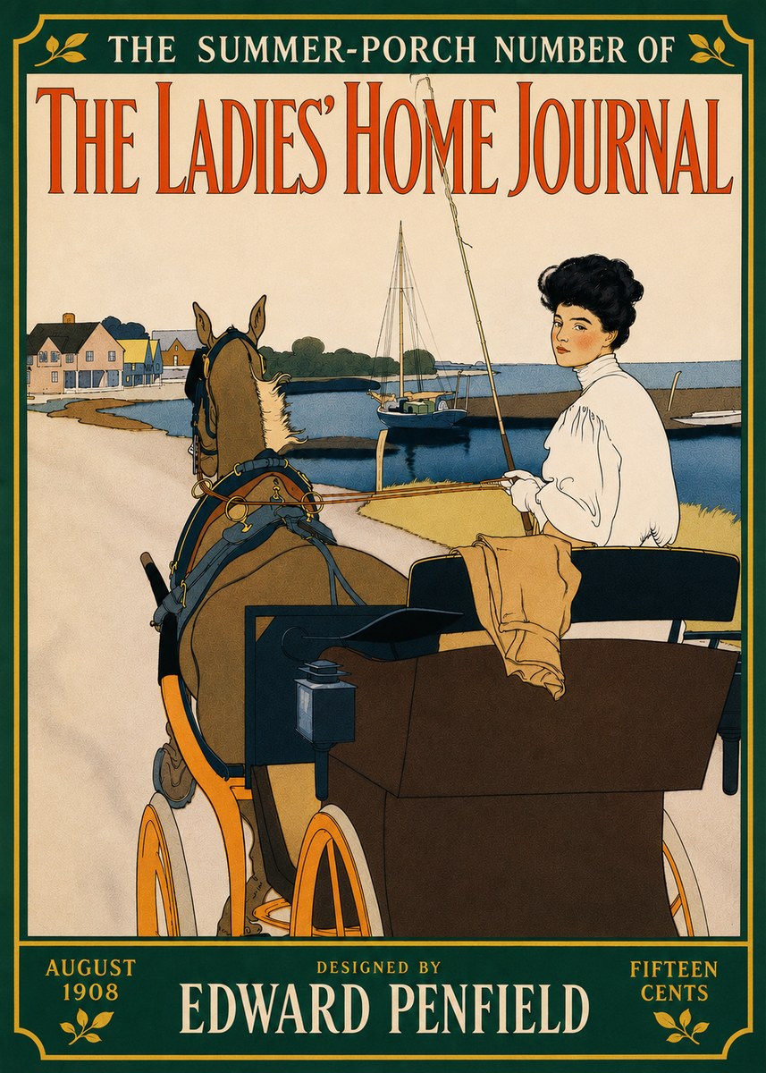Edward Penfield The Ladies' Home Journal No5 - Plakat