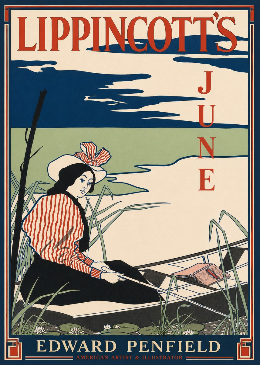 Edward Penfield Lippincott's June No4 - Plakat