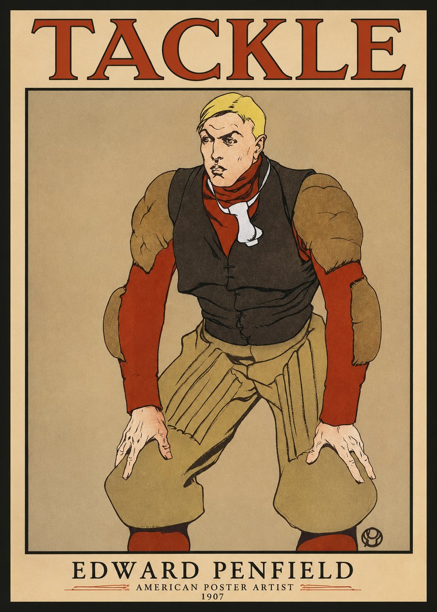 Edward Penfield Tackle No1 - Plakat