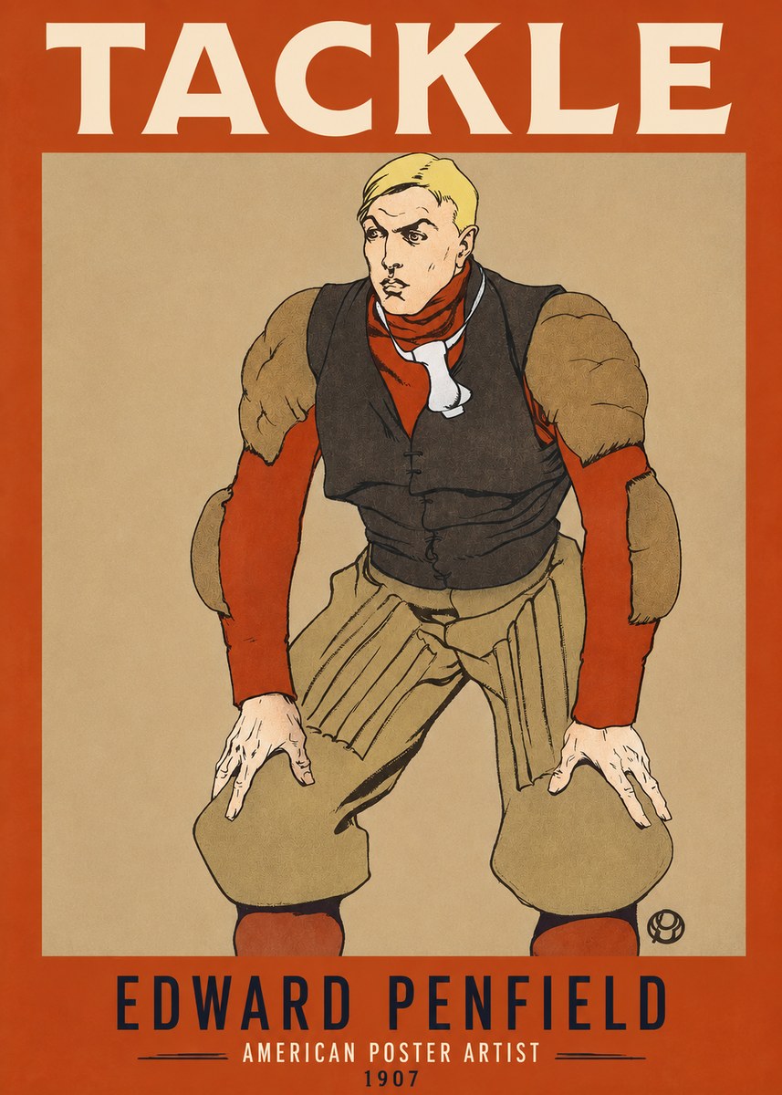 Edward Penfield Tackle No2 - Plakat