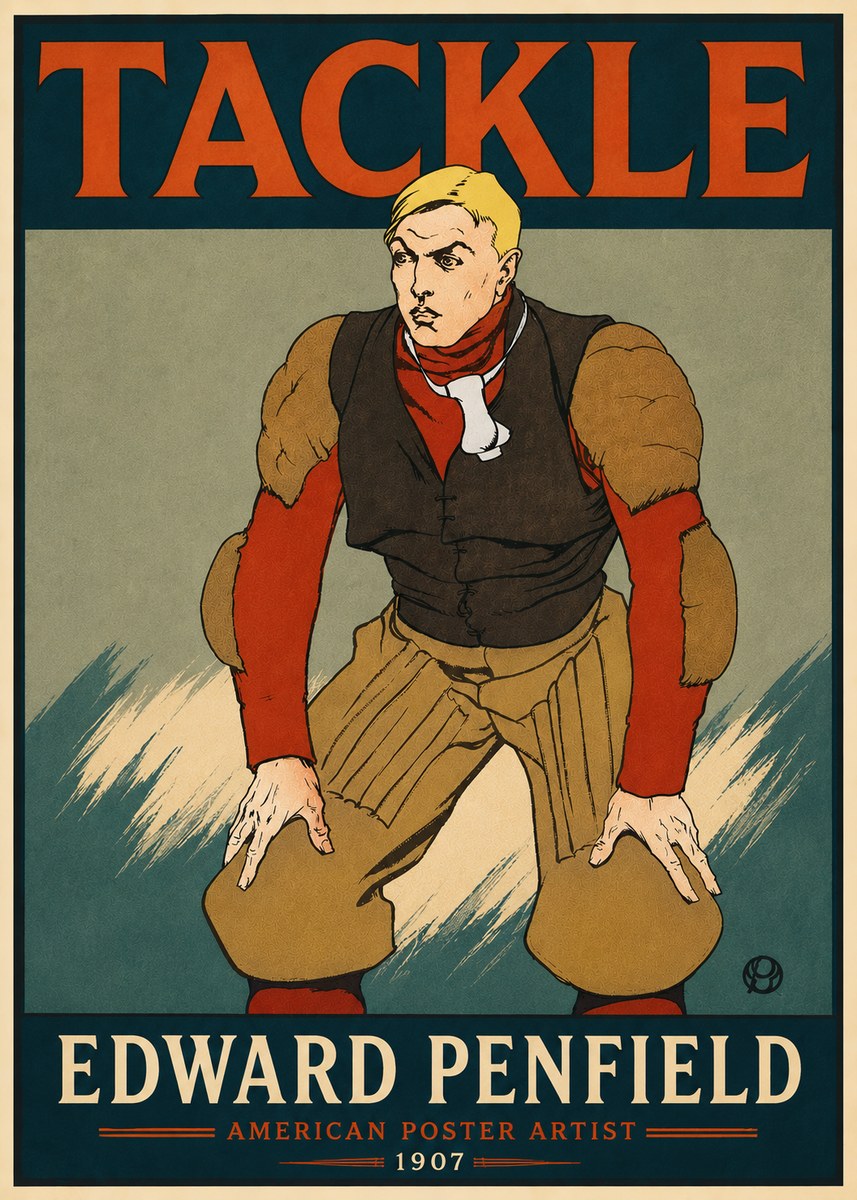 Edward Penfield Tackle No6 - Plakat