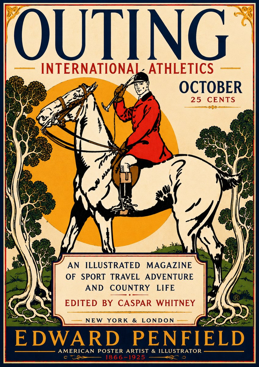Edward Penfield Outing No5 - Plakat
