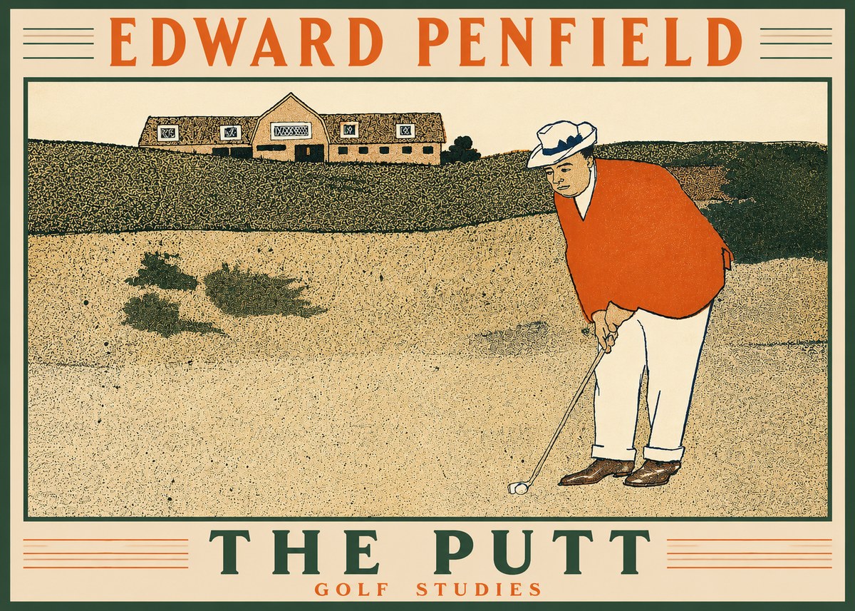 Edward Penfield The Putt No2 - Plakat