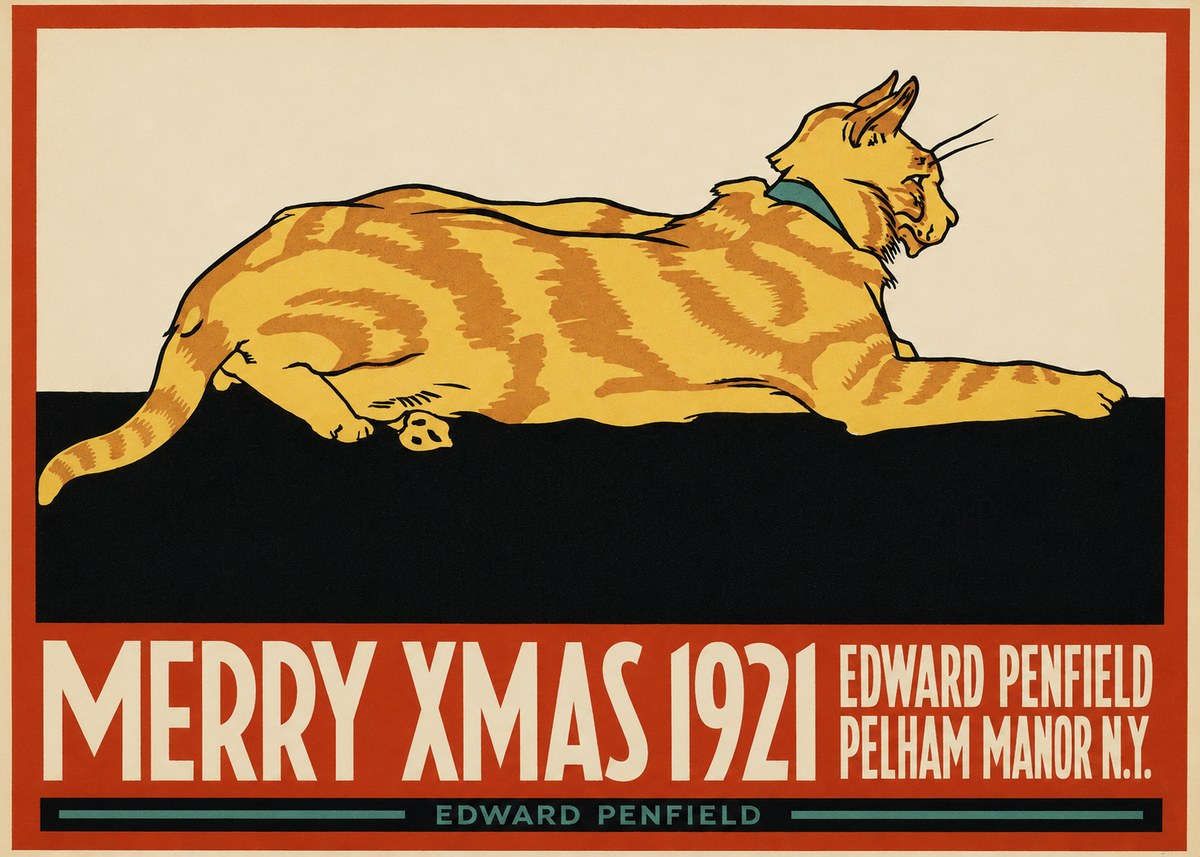 Edward Penfield Merry Xmas 1921 No2 - Plakat