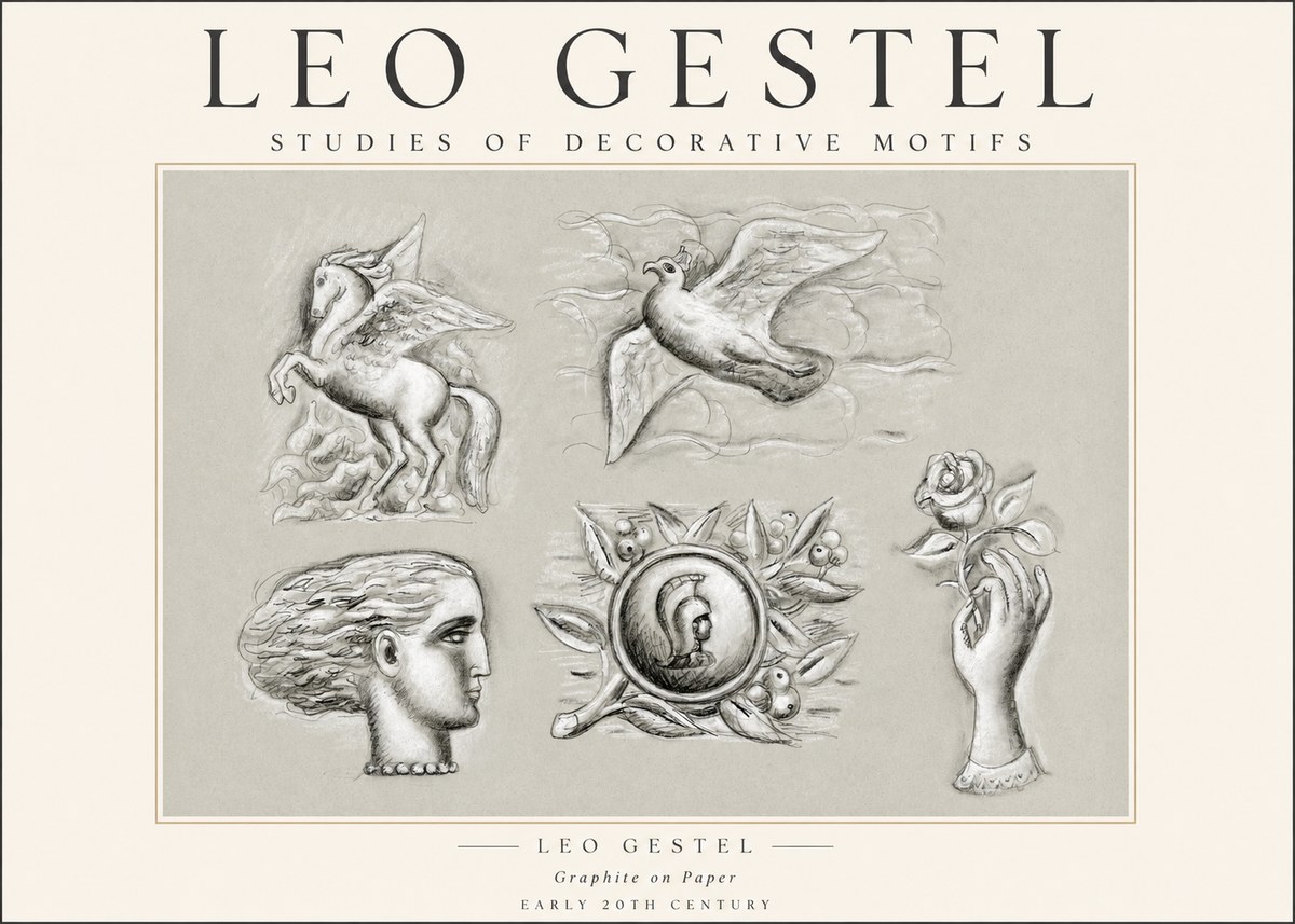 Leo Gestel Studies of Decorative Motifs No1 - Plakat