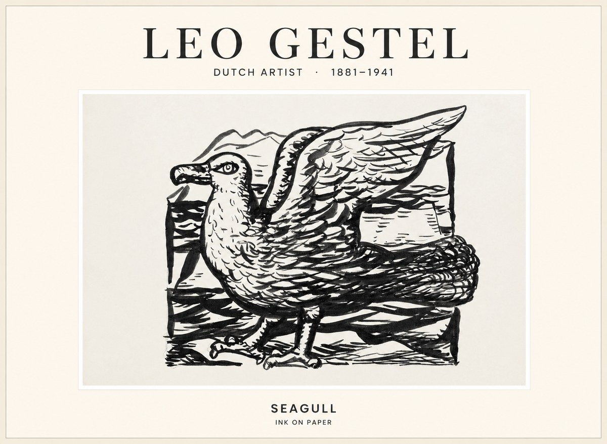 Leo Gestel Seagull No1 - Plakat