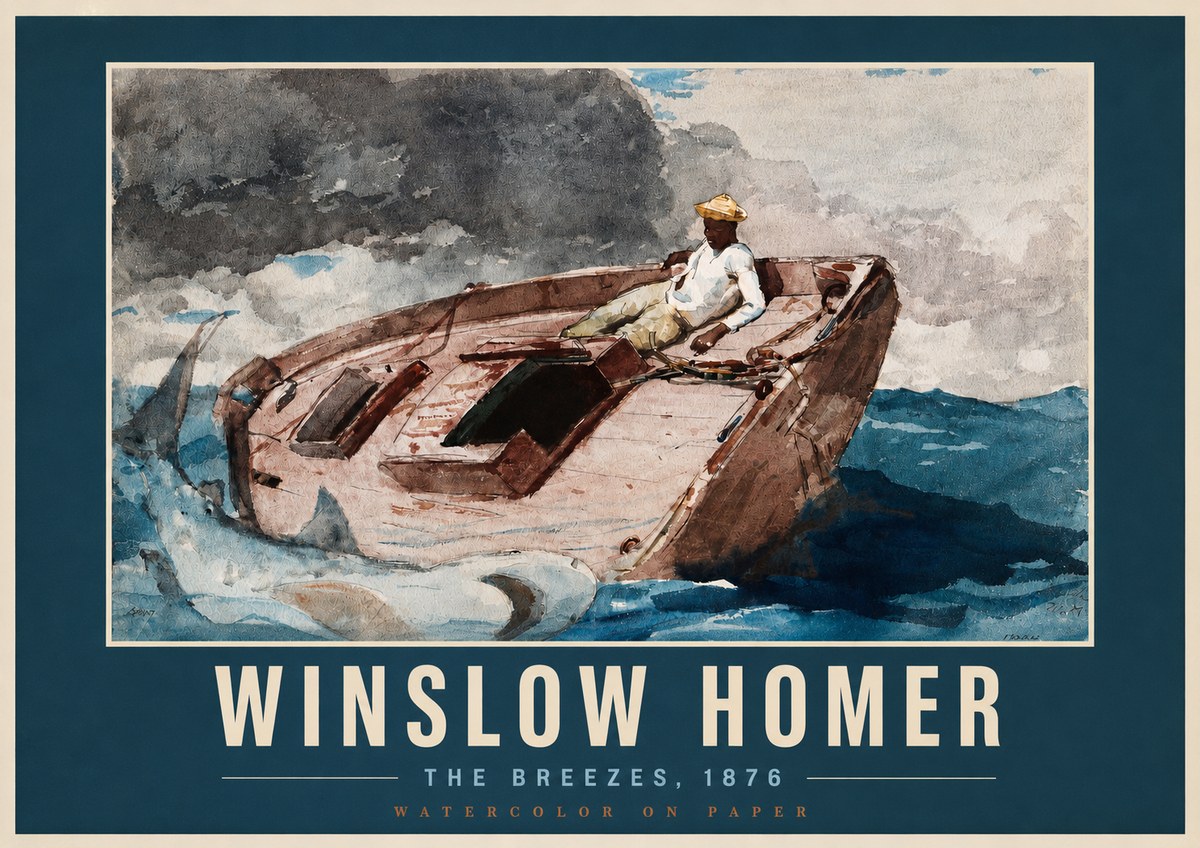 Winslow Homer The Breezes No2 - Plakat