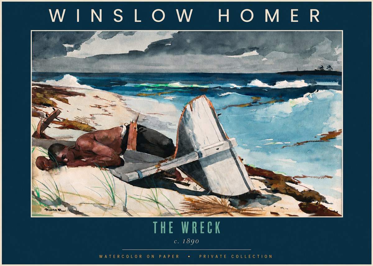 Winslow Homer The Wreck No2 - Plakat