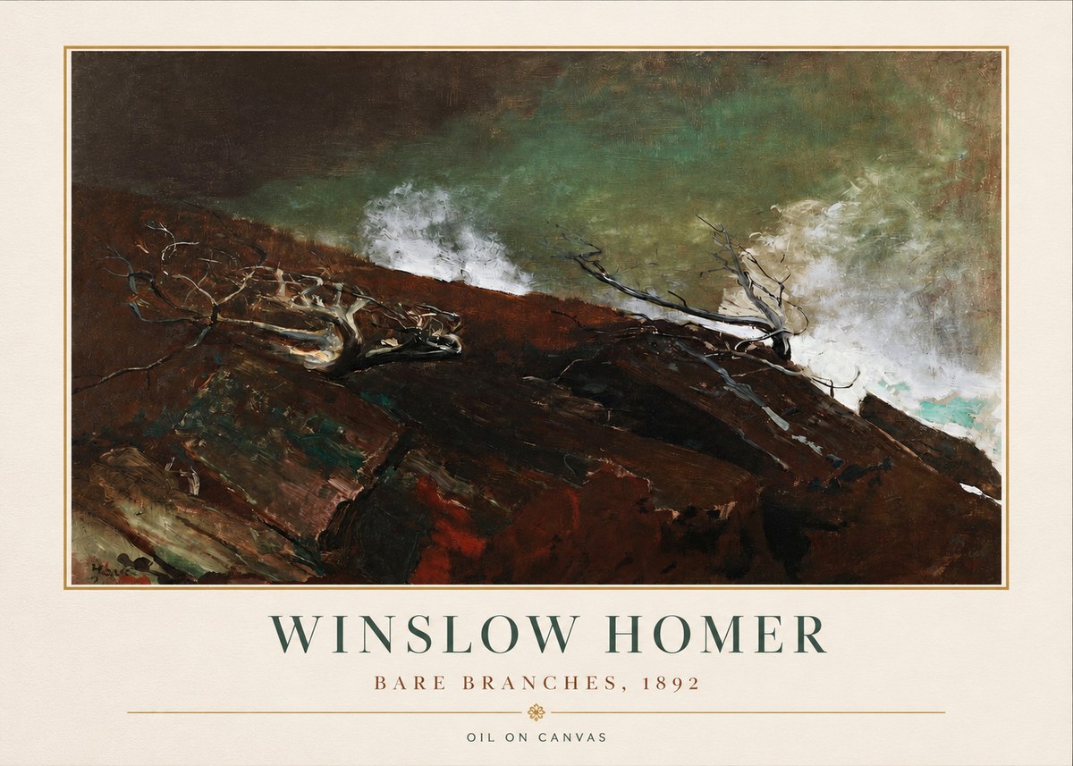 Winslow Homer Bare Branches, 1892 No3 - Plakat