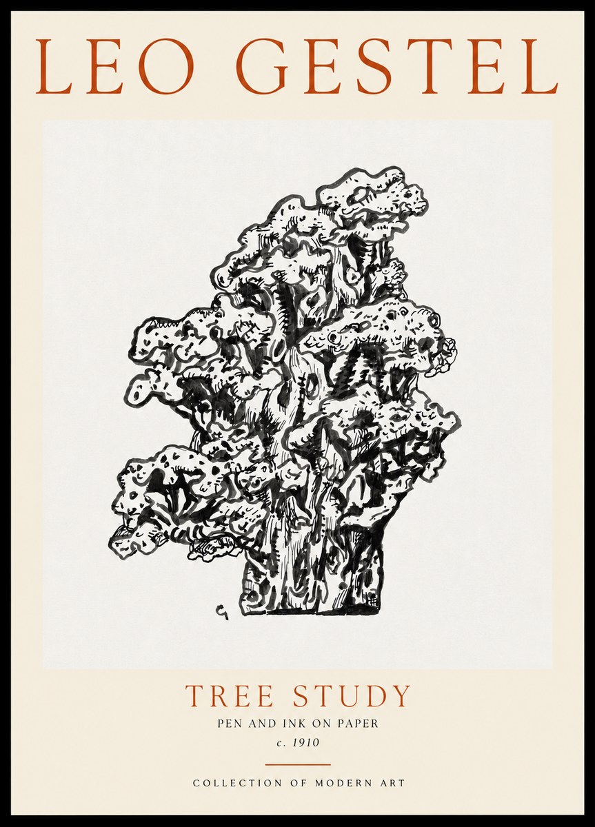 Leo Gestel Tree Study No3 - Plakat