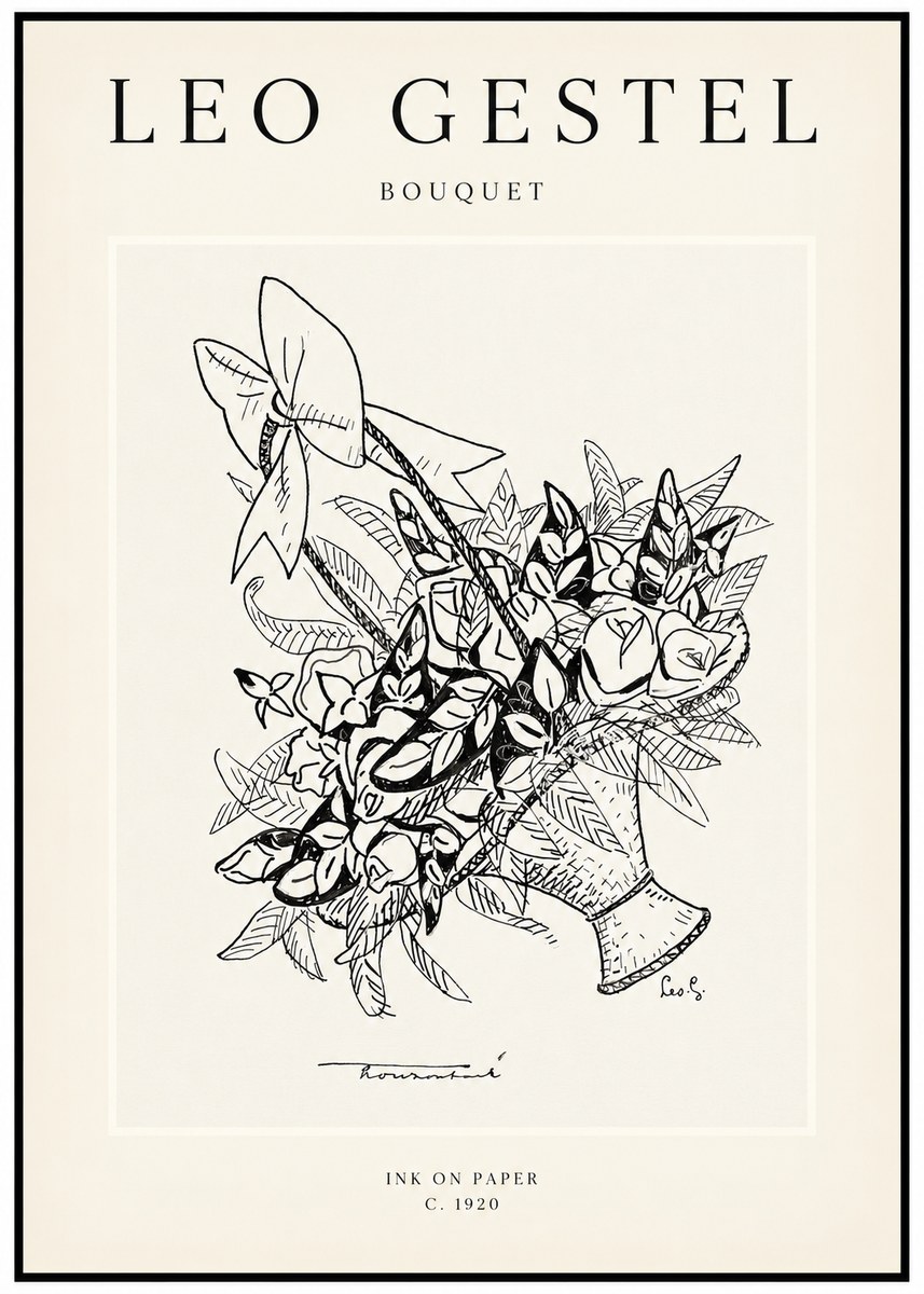 Leo Gestel Bouquet No1 - Plakat