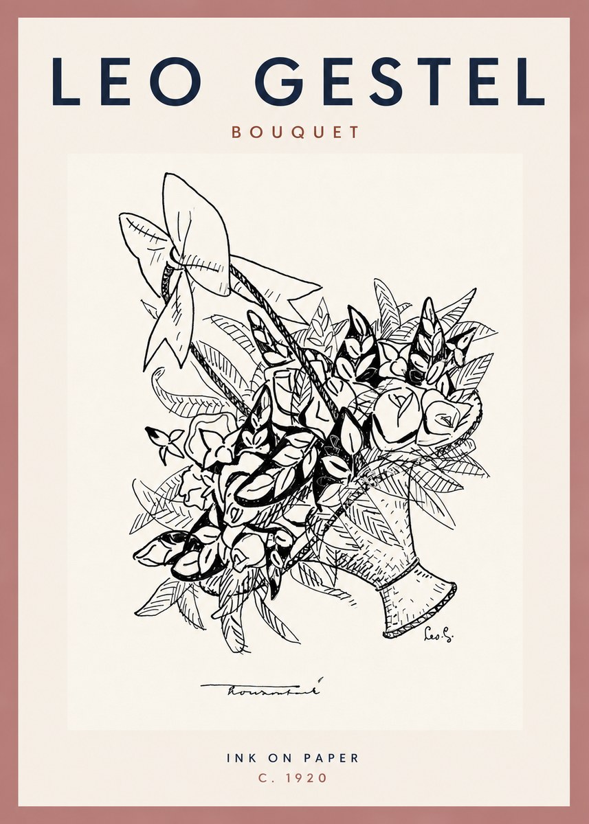 Leo Gestel Bouquet No3 - Plakat