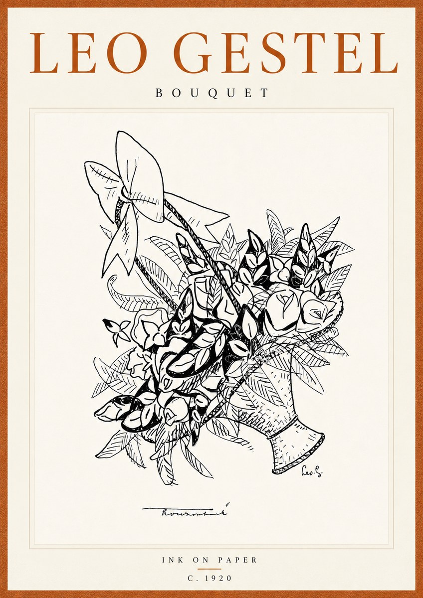 Leo Gestel Bouquet No6 - Plakat