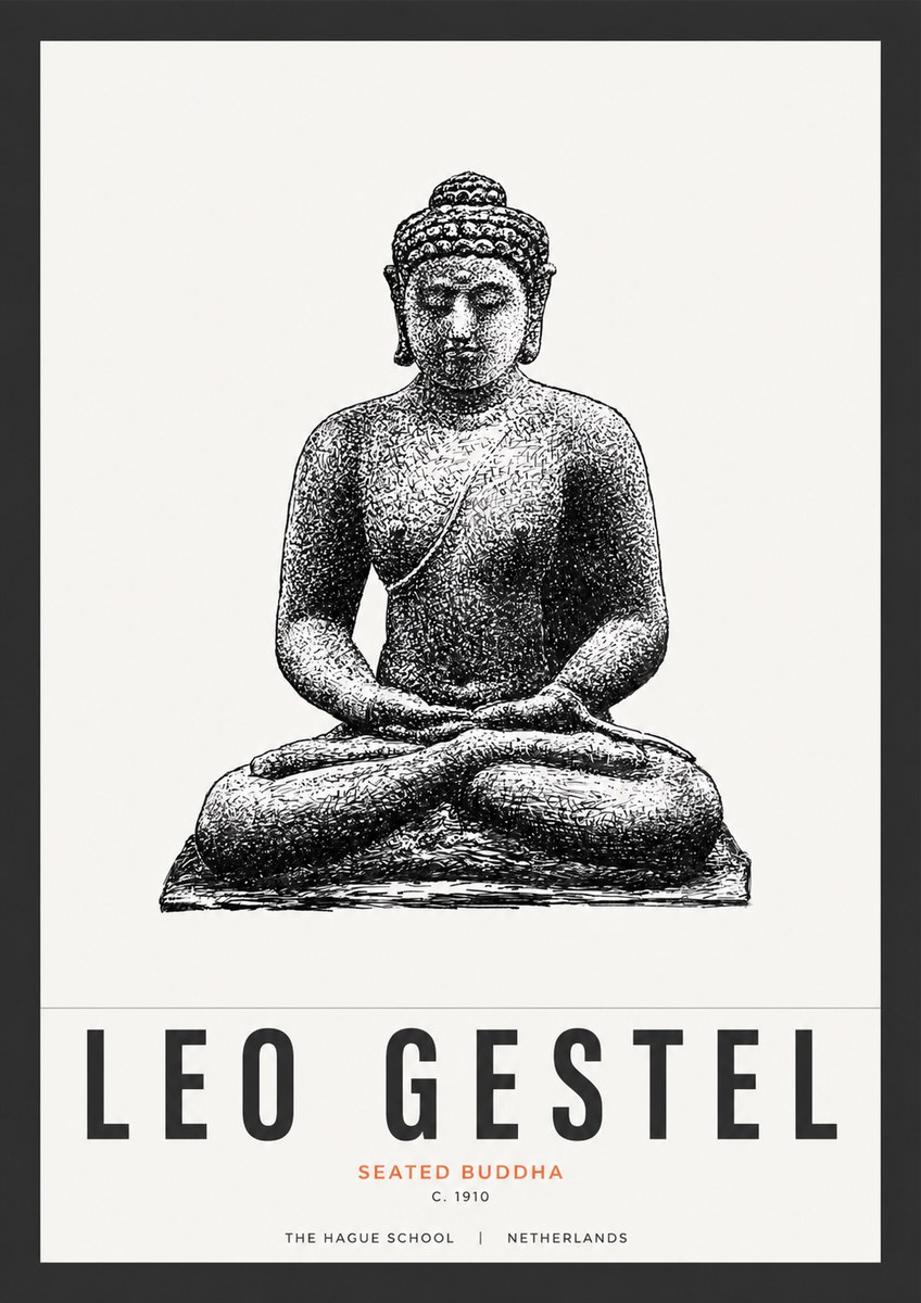 Leo Gestel Seated Buddha No3 - Plakat