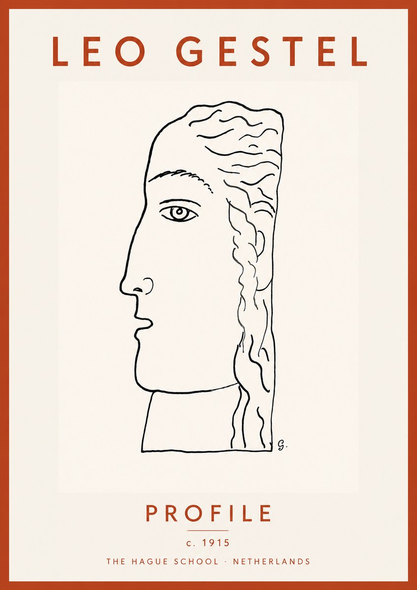 Leo Gestel Profile No4 - Plakat