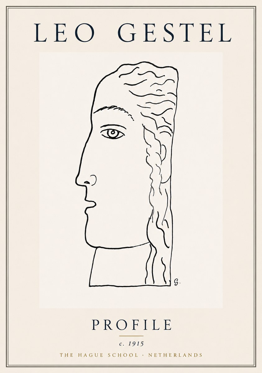 Leo Gestel Profile No6 - Plakat