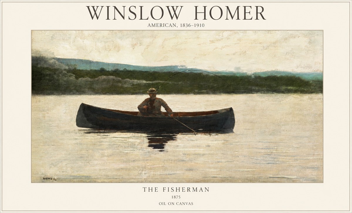 Winslow Homer The Fisherman No1 - Plakat