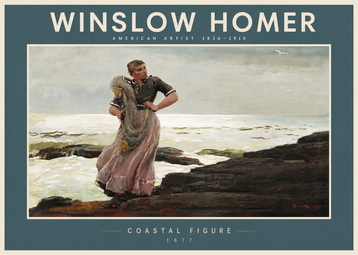 Winslow Homer Coastal Figure No4 - Plakat
