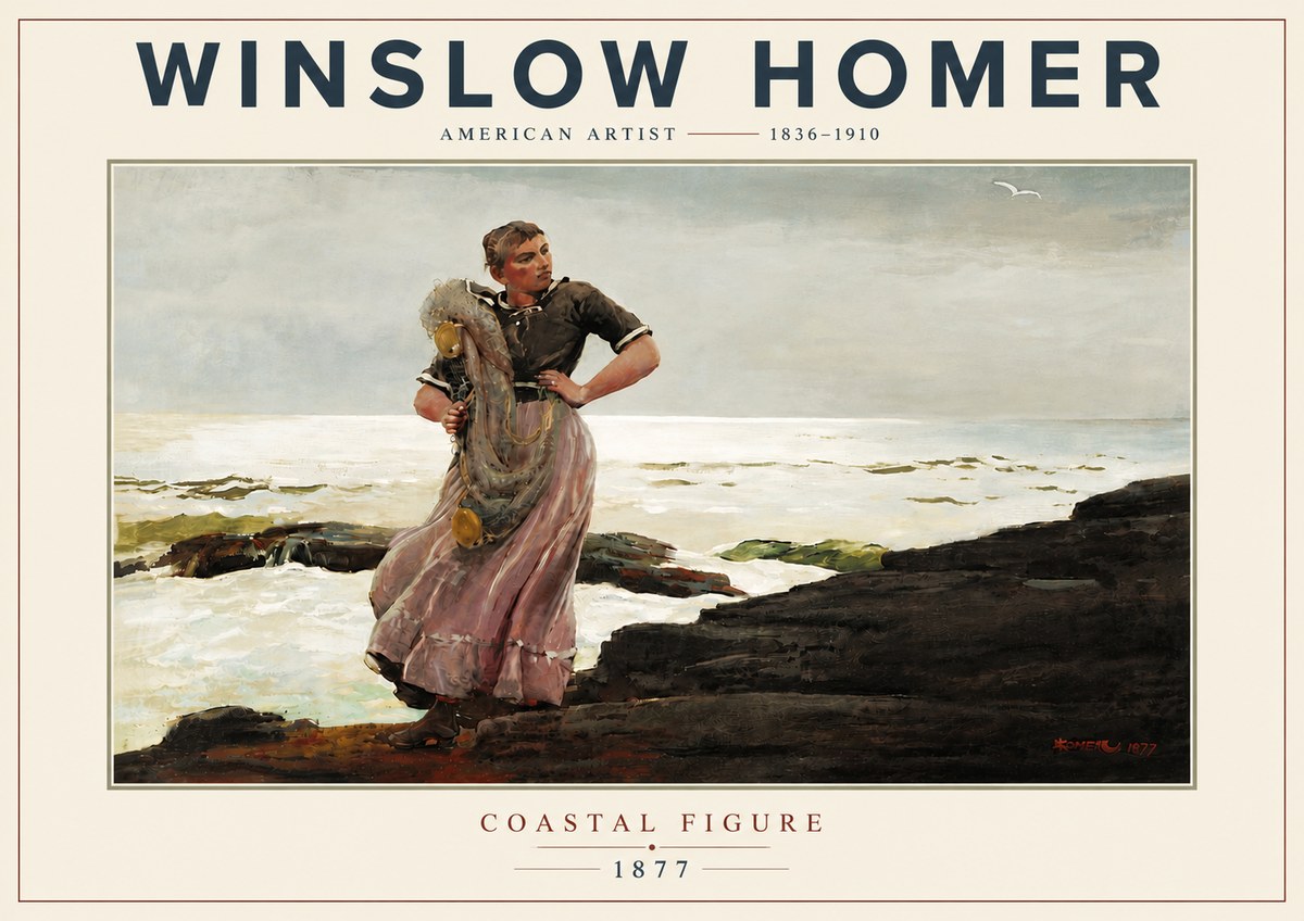 Winslow Homer Coastal Figure No6 - Plakat