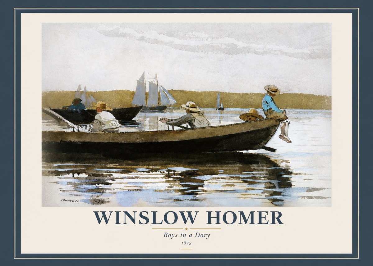 Winslow Homer Boys in a Dory II No2 - Plakat