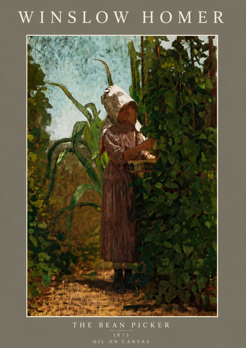 Winslow Homer The Bean Picker No5 - Plakat