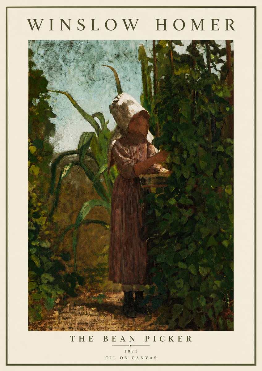 Winslow Homer The Bean Picker No6 - Plakat