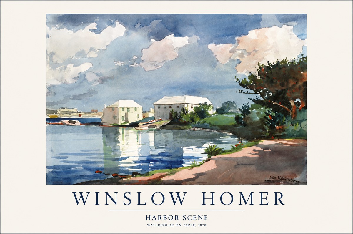 Winslow Homer Harbor Scene No1 - Plakat