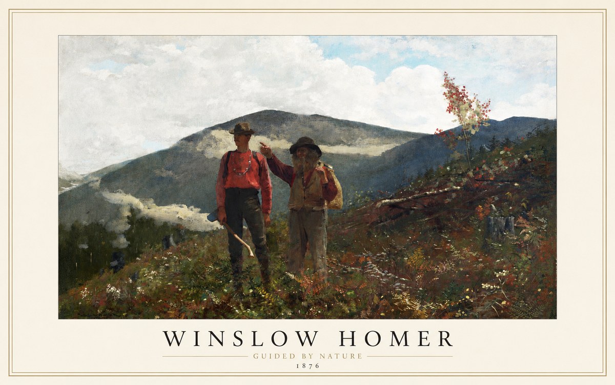 Winslow Homer The Two Guides No1 - Plakat
