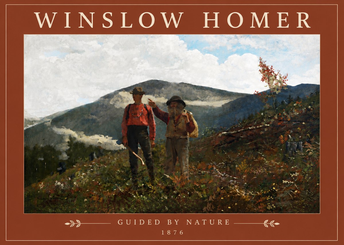 Winslow Homer The Two Guides No4 - Plakat