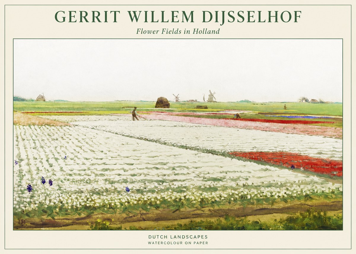 Gerrit Willem Dijsselhof Bulb Fields Near Hillegom No2 - Plakat