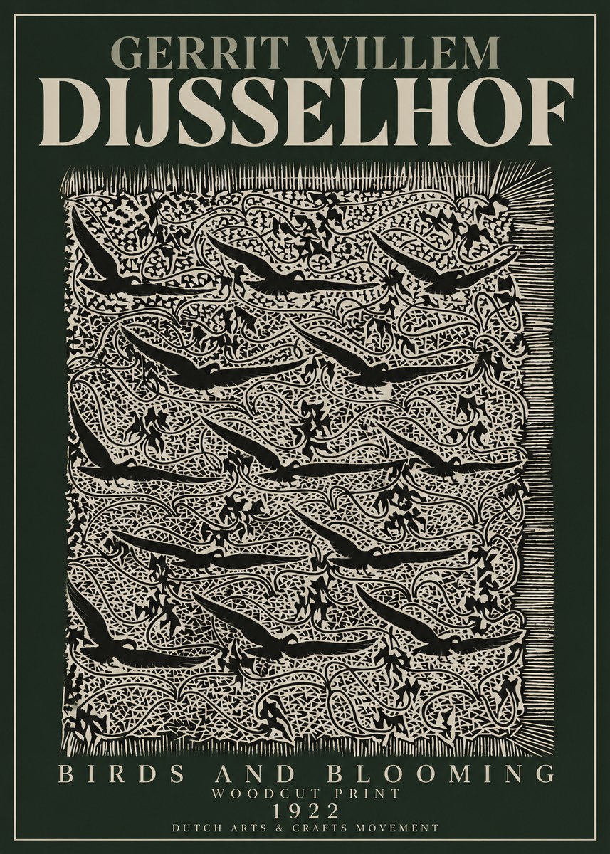 Gerrit Willem Dijsselhof Decorative Design No4 - Plakat