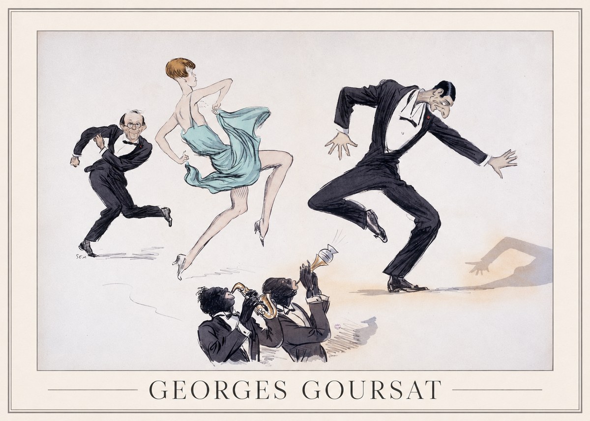 Georges Goursat Jazz Age Revelry No1 - Plakat